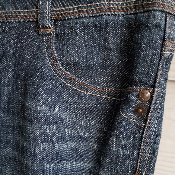 Candie's Dark Wash Denim Bermuda Shorts - Picture 11 of 16